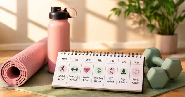 What is a 7 day workout plan for women at home?
