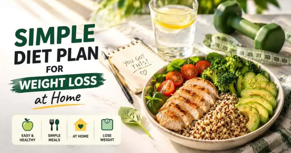 Simple Diet Plan for Weight Loss at Home (7-Day Easy Plan for Beginners)
