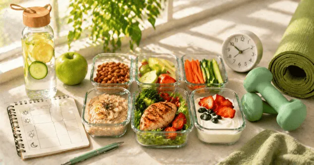 daily diet routine for weight loss at home for beginners simple meal prep
