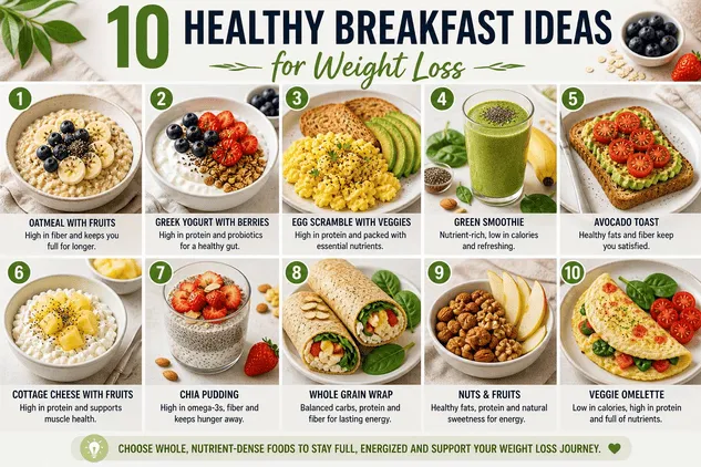 10 Healthy Breakfast Ideas for Weight Loss