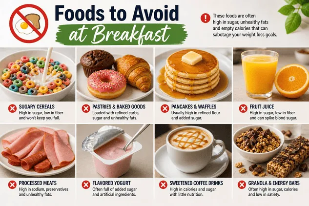 Foods to Avoid at Breakfast