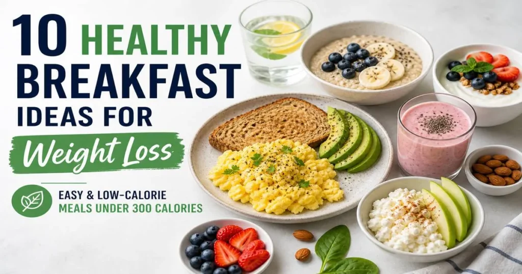 Healthy Breakfast Ideas for Weight Loss (10 Meals Under 300 Calories + Easy Guide)