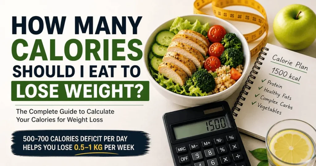 How Many Calories Should You Eat to Lose Weight? (Simple 2026 Guide + Easy Calculation)