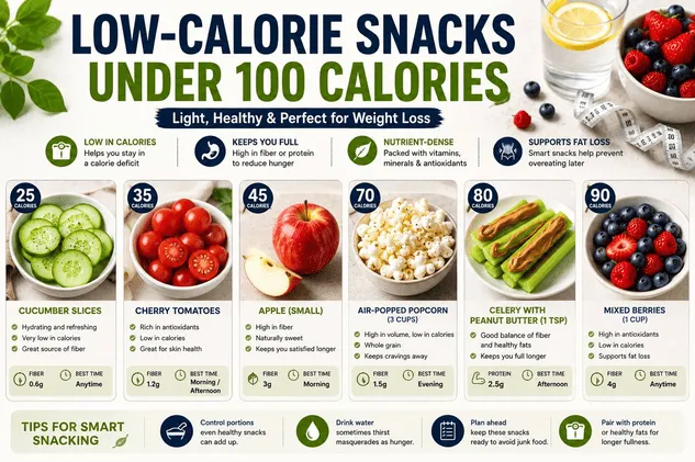 Low-Calorie Snacks Under 100 Calories