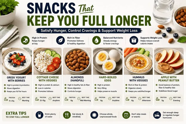Snacks That Keep You Full Longer