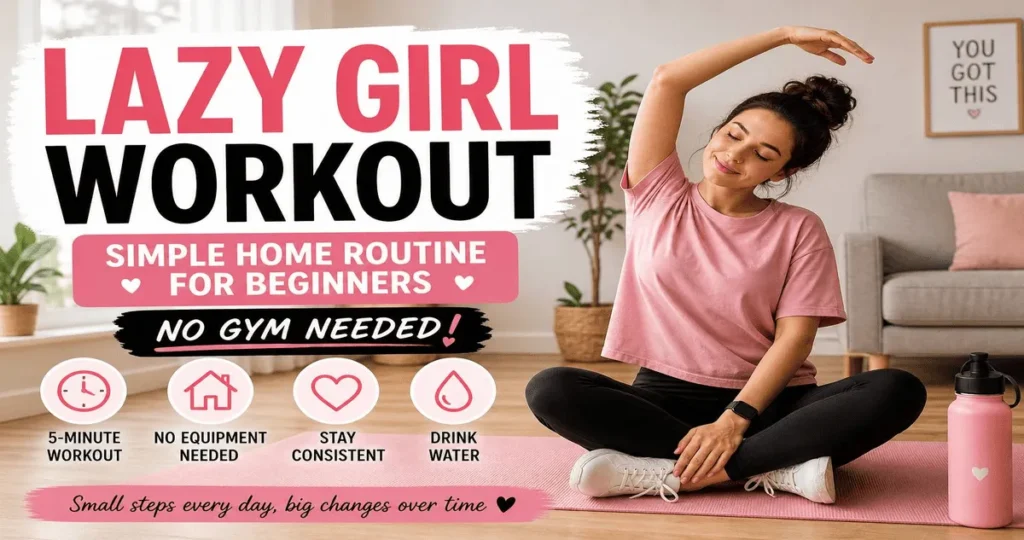 Lazy Girl Workout: Simple Home Routine for Beginners (No Gym Needed)